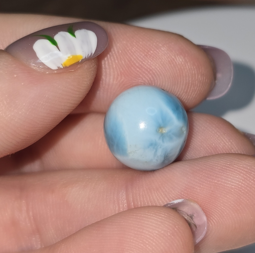 larimar cabochon Beads Natural Crystal